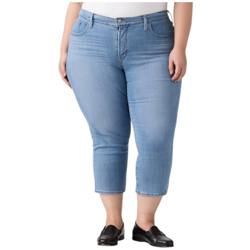 NWT Levi's 311 Shaping Skinny Capri Women's Jeans - Light Wash - Plus Size 24W